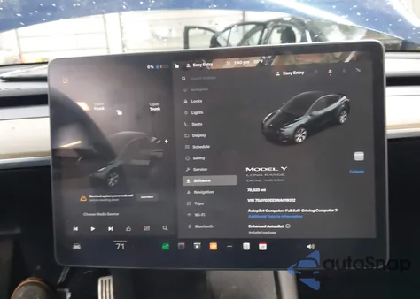 2022 Tesla Model Y Long Range Dual Motor All-Wheel Drive из США, поврежденный, VIN 7SAYGDEE9NA019312